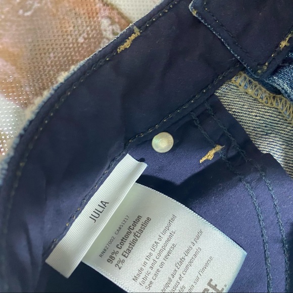 Paige Julia Mid  Rise Straight Jeans - Picture 5 of 7